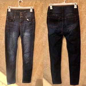 Enjean - Mid Waist boot shaping skinny jeans